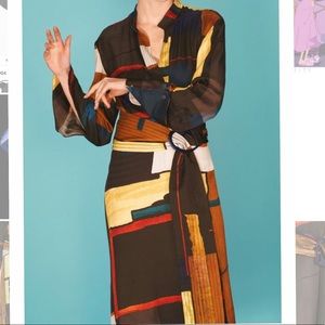 Zara multi color midi dress